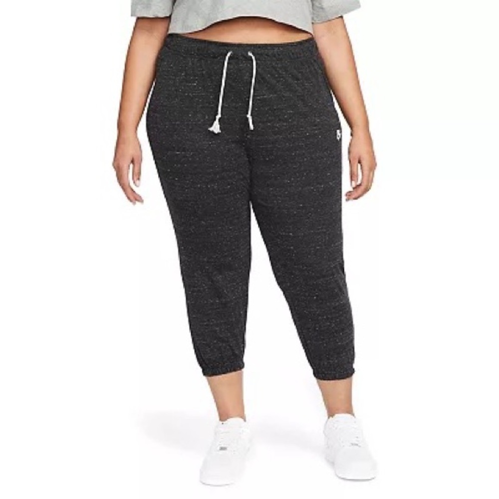 Nike Plus Size 3X Dark Gray Gym Capri
